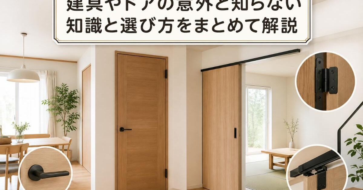 建具やドアの意外と知らない知識と選び方をまとめて解説 | ブログ 